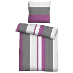 Castell® Bettwäsche Streifen BW Thermo-Fleeece Einzelbett, 2tlg.