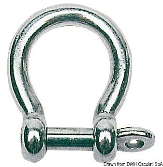 Osculati Boogschakel AISI 316 14 mm 08.421.14