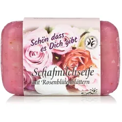 Saling Schafmilchseife Rosenblüten Schön dass es Dich gibt