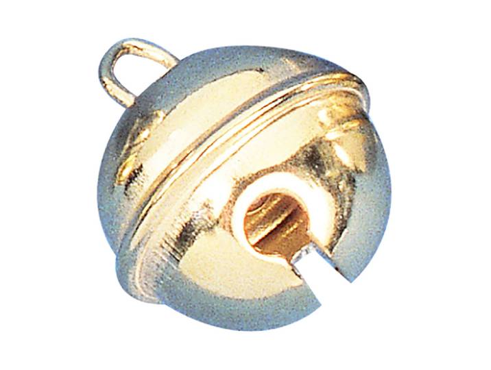 Rayher Deko-Metallglöckchen Kugelförmig ⌀ 2.4 cm 4 Stück