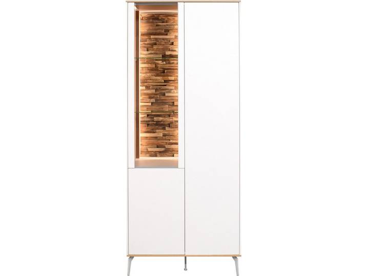 Mäusbacher Vitrine Faro Faro Vitrinenschrank B 81 cm, inkl. Bel., Push to open, Metallfüße