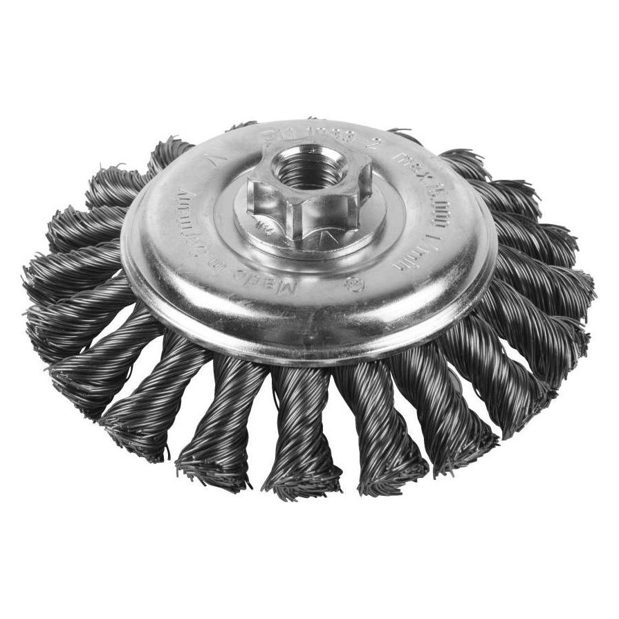 Aptel MILWAUKEE SZCZOTKA DRUCIANA STOŻKOWA M14 115x12 STALOWA WIĄZANA 0.5-1szt. (67342804)