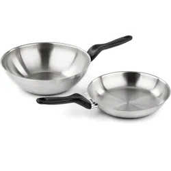 Barazzoni 278109028, Pfanne + Kochtopf, Schwarz, Silber