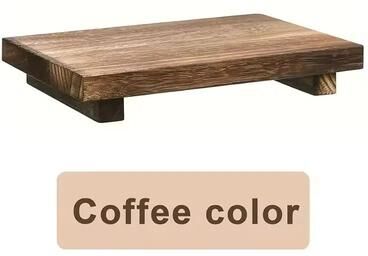 Uplift Picks Wood Pedestal Tray Stand For Bathroom Vanity And Home Decor coffee