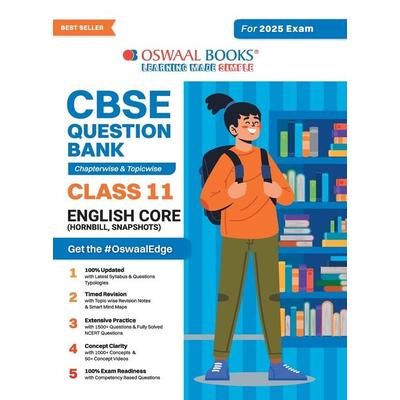 Oswaal CBSE Question Bank Class 11 English Core, Chapterwise and Topicwise Solved Papers For 2025 Exams, Taschenbuch von Oswaal Editorial Board,