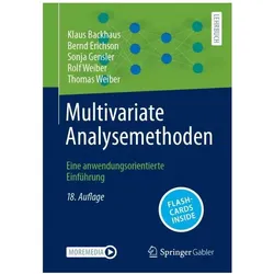 Multivariate Analysemethoden, Fachbücher von Klaus Backhaus, Rolf Weiber, Bernd Erichson, Sonja Gensler, Thomas Weiber