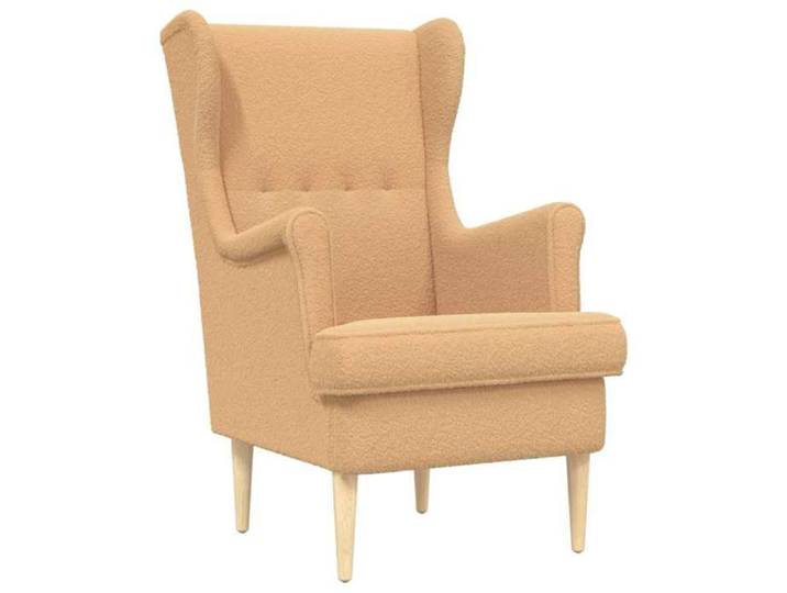 Chaise intérieure moderne Fauteuil Beige Bouclé(3761）
