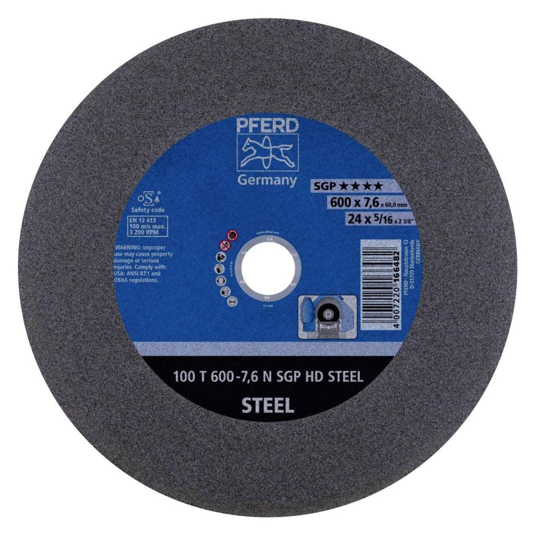 Pferd Trennscheibe 100 T 600-7.6 A 24 N SG-HD/60.0 VPE: 5 (100 T 600-7,6 N SGP HD STEEL/60,0)
