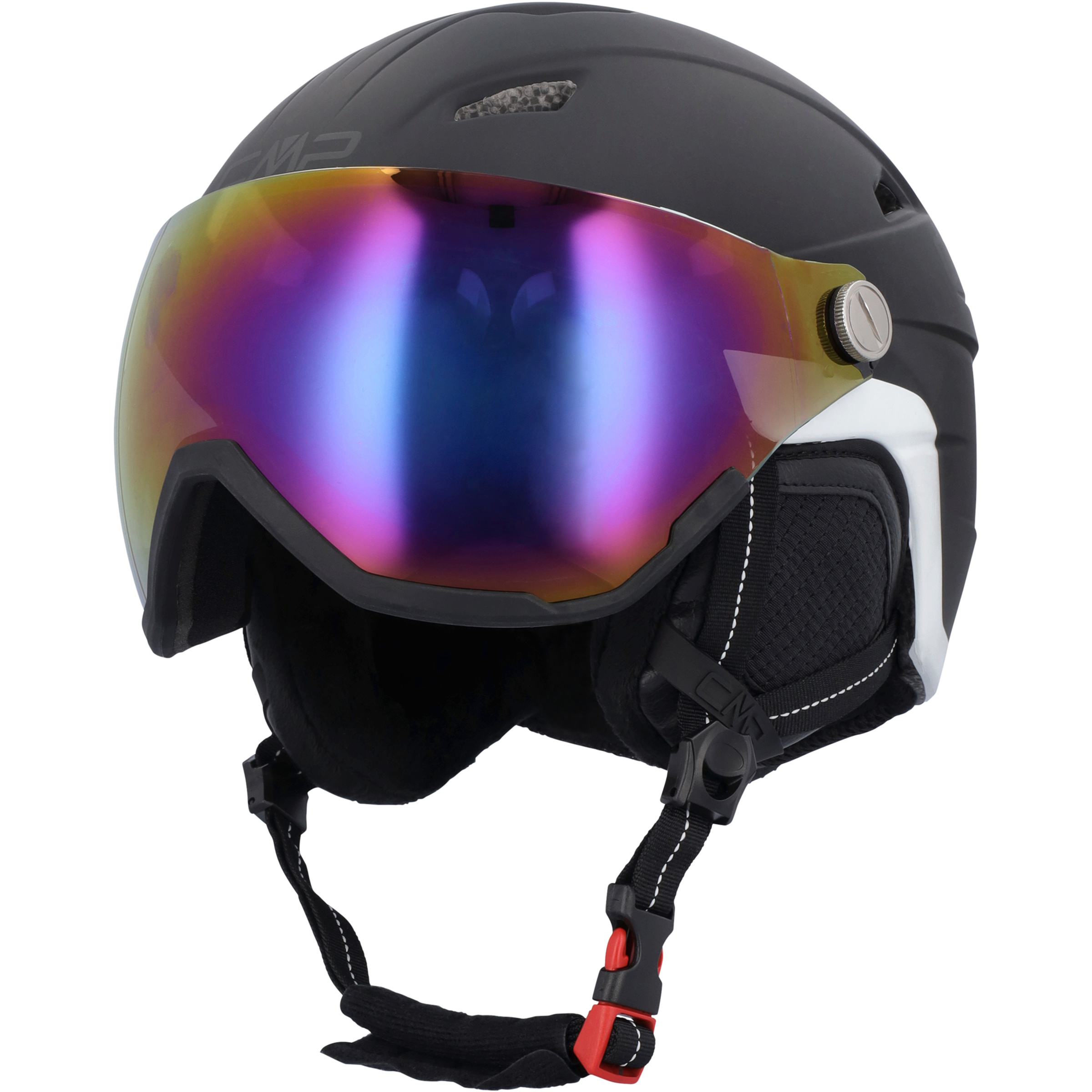 CMP WJ-2 Visier Kinder Skihelme schwarz Größe 52-54CM Trekking