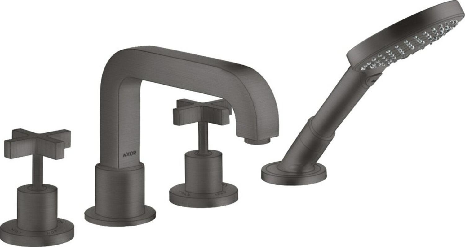 hansgrohe Fertigmontageset Axor Citterio 4-L-BW-Rand-Arm, m KrG, brush. bla vc
