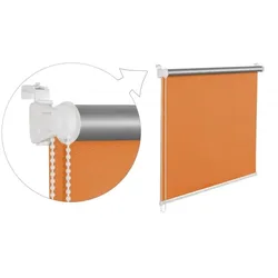 Thermorollo Verdunklungsrollo 60x200 cm orange Fensterrollo mit Thermobeschichtung  100% Abdunklung