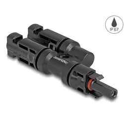 DELOCK DL4 Solar Konnektor 1 x Buchse zu 2 x Stecker