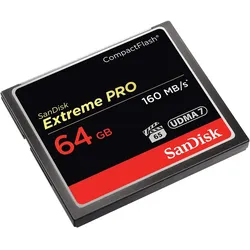SanDisk Extreme Pro 64 GB CompactFlash Speicherkarte bis zu 160 MB/s