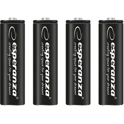 Esperanza EZA106 Industrieakku Nickel-Metallhydrid (NiMH) (4 Stk., AA, 2600 mAh), Batterien + Akkus