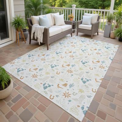 Addison Rugs Machine Washable Indoor/ Outdoor Cowboy Ranch Chantille Rug