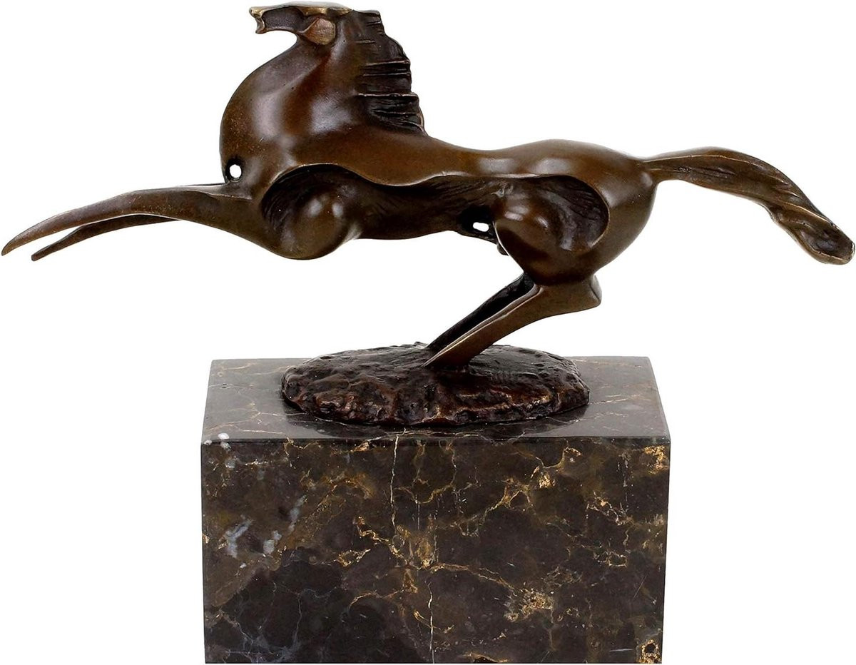 Handgemaakt bronzen sculptuur van een hengst voor decoratie op tafel, Hoogte: 25 cm
