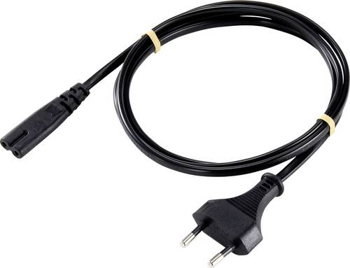 Sygonix SY-5043496 Strom Netzkabel Schwarz 1.80m