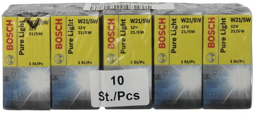 Ampoule secondaire BOSCH W21/5W Pure Light 12V, 1 pièce
