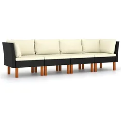 vidaXL, Gartenlounge, Inès (2x Eckteil + 2x Mittelteil)