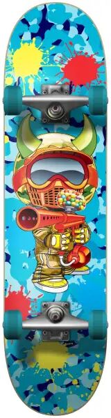 Skateboard Komplettboard Speed Demons Paintballer (8" - Blau)