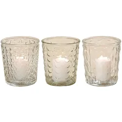 Windlicht Elsa Glas H 15cm Ø 14cm