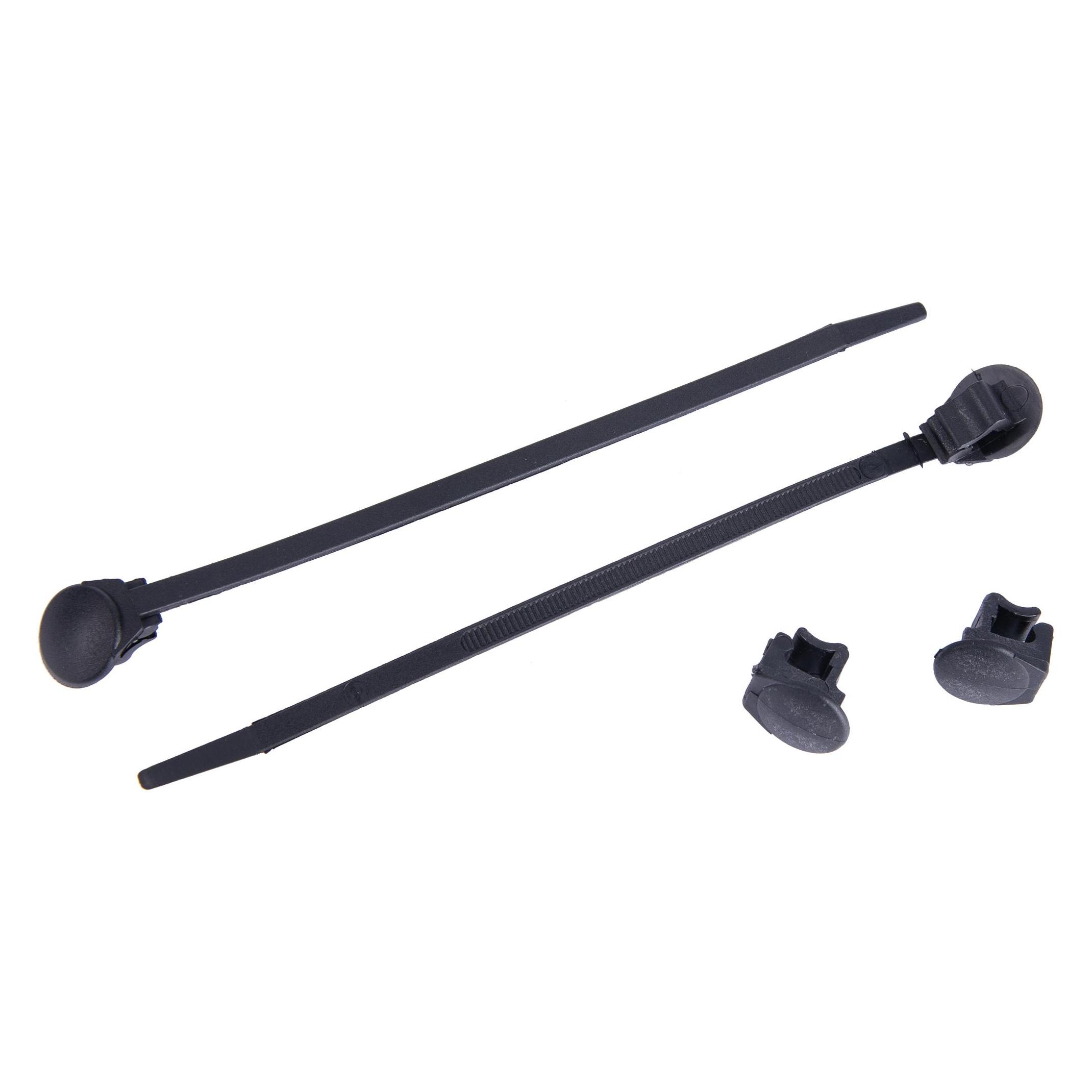 Hulzebos Hesling HALTECLIP FUER MANTELSCHO NER,2 CLIPS,2KABELBAENDER (Kunststoffkabelbinder, 2 Stk.) (EJ 0304100Z)
