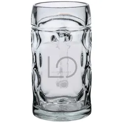 Biermaß mit graviertem Firmenlogo HORIZONTAL