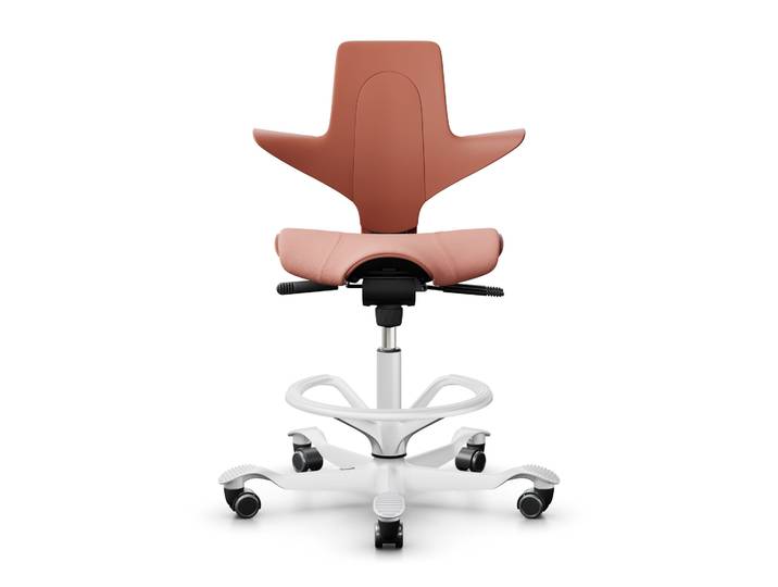 Tresenhocker HAG Capisco Puls 8020, Rosa/Weiss, Neu, Barhocker - Praktisch & Komfortabel