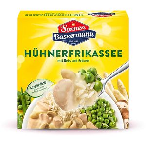 Sonnen-Bassermann Fertiggericht Hühnerfrikassee, mit Reis und Erbsen, 400 g