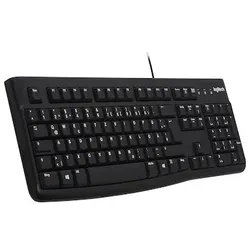 Logitech K120 Kabelgebundene Tastatur US Layout Schwarz