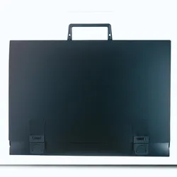 Exacompta 59201E 2x Zeichenmappe mit Griff aus festem PP 1,2mm Rücken 60mm, für Format 50x70cm - Schwarz