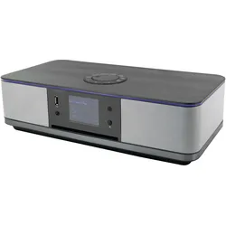 Soundmaster ICD2023SW (DAB+, FM, Internetradio, PLL, Bluetooth, WLAN), Radio, Silber, Grau