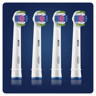 Oral-B 3D White 80339410 Elektrischer Zahnbürstenkopf 4 Stück(e) Weiß