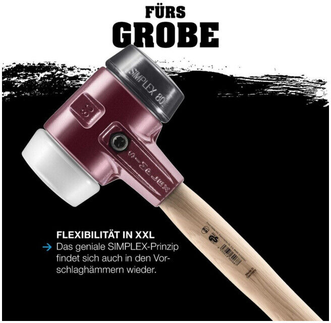 Halder Marteau de frappe Simplex 80 mm Nylon/WM (3089.081)
