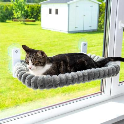 Inspired Finds Foldable Window Cat Hammock With Suction Cups For Sunbathing And Lounging light Grey