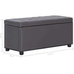 vidaXL, Sitzbank, Valmenas (36 cm)