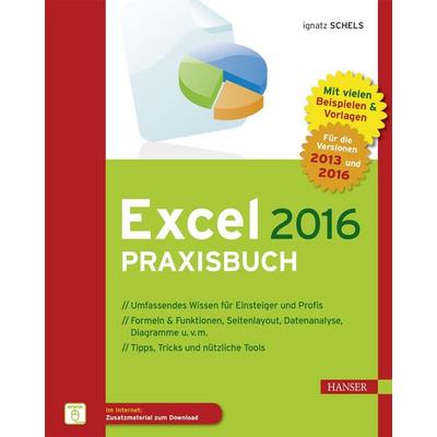 Excel 2016 Praxisbuch von Ignatz Schels, Carl Hanser Verlag GmbH & Co. KG, 978-3-446-44851-3