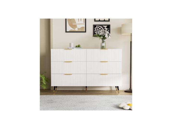Buffet élégant au design moderne offrant de nombreux tiroirs et un grand espace de rangement