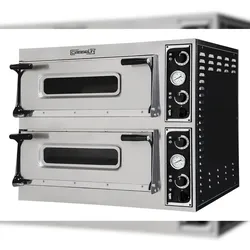 Elektrischer Pizzaofen 2x4 Pizzen 40cm CFRPE2440 Casselin