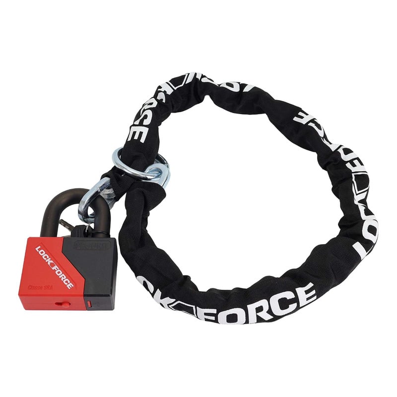 Lock-Force Antivol chaine lock Force lasso 1,2m avec mini U et alarme SRA