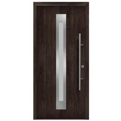 Hörmann Ecostar Haustür "ISOPRO Secur IPS 770S",night oak,110 x 210 cm (B x H)