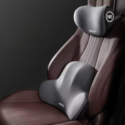 Multisell Products Hub Lumbar Cushion Car Support, Protection Lumbar Backrest, Car Memory Foam Neck Pillow, Headrest Cushion Comfort coffee Set