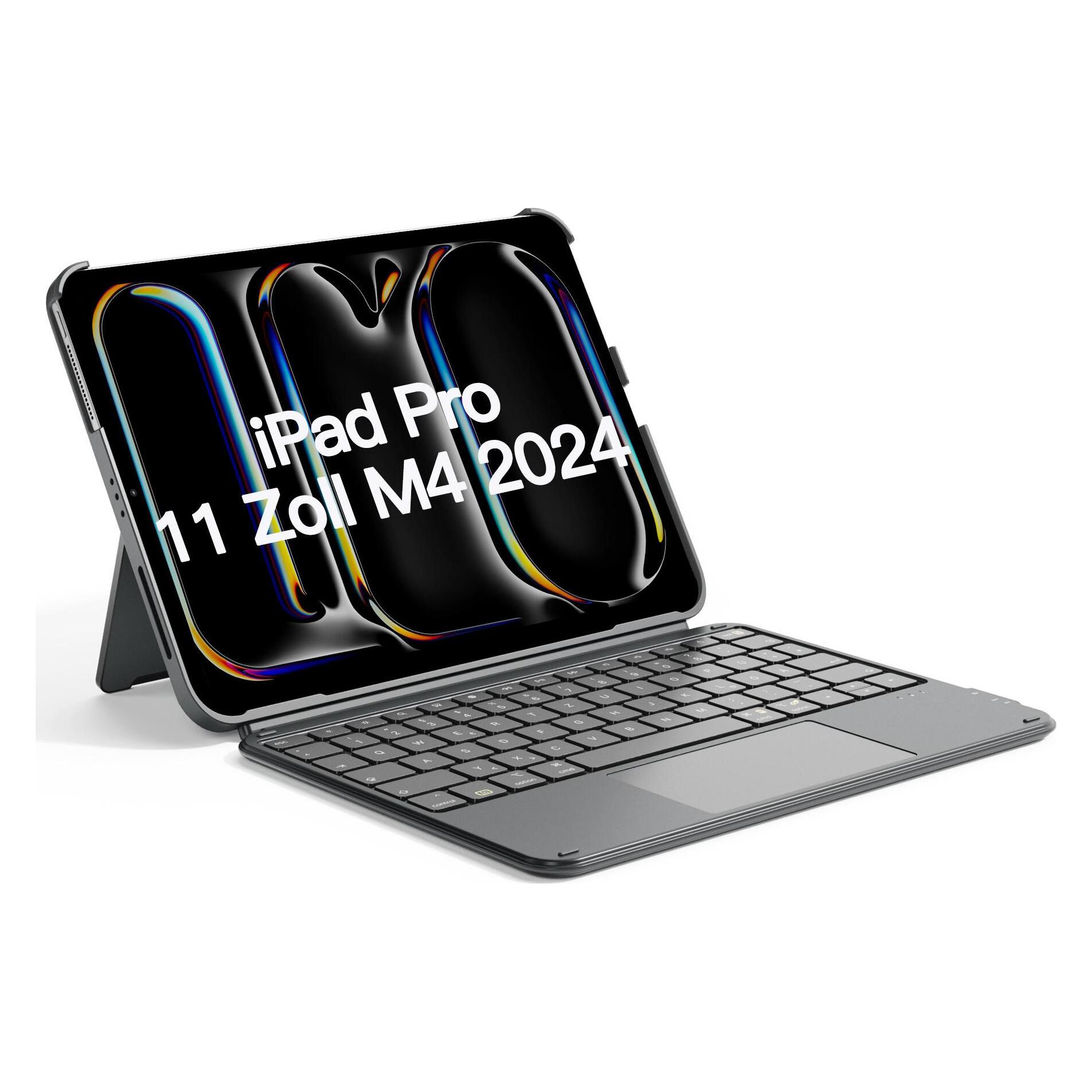 Inateck Keyboard iPad 04122-11 gray (KB04122-11 gray) (DE, Apple iPad 2022 (10. Gen)) (KB04122-11_GRAY)