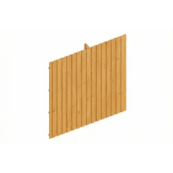 Skan Holz Carport Rückwand - Deckelschalung Rückwand: 362 x 330 cm eiche hell