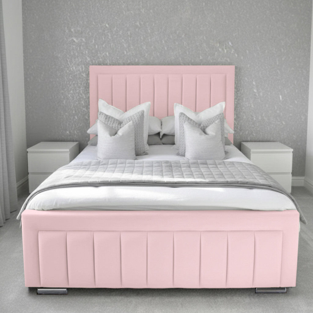 Canora Grey Abianna Upholstered Bed Pink Single (3')
