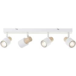 Brilliant Pini 10147/75 Deckenleuchte Energiesparlampe GU10 Weiß, Holz