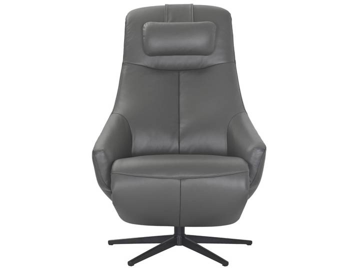 Xora Relaxsessel, Dunkelgrau, Metall, Echtleder, Büffelleder, Füllung: Polyester, 75x86.5-113.5x88-164 cm, Relaxfunktion, USB-Anschluss, USB-C-Anschluss, Wohnzimmer, Sessel, Relaxsessel