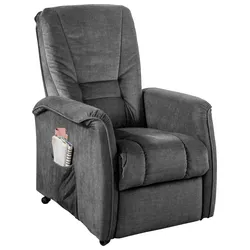 Relaxsessel Harry Dunkelgrau Velours