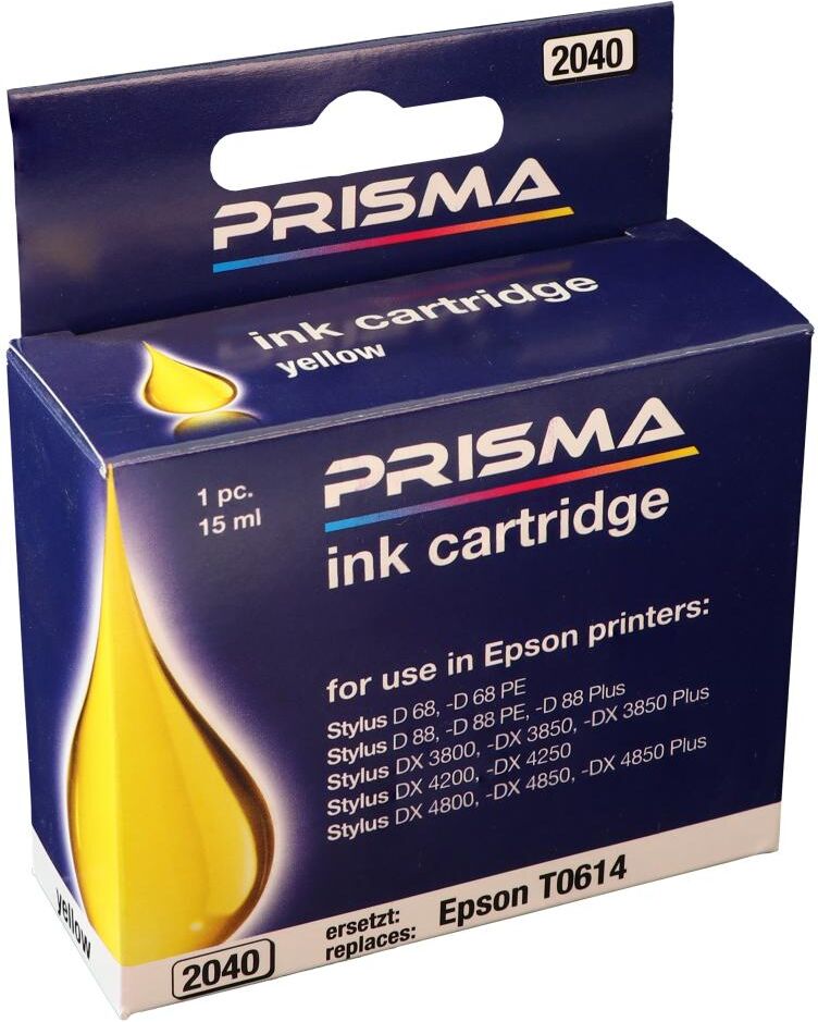 PRISMA 2040 Druckerpatrone für Epson Tintenstrahldrucker, yellow, 15 ml
