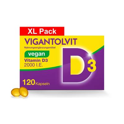 Vigantolvit 2000 I.e. Vitamin D3 vegan Weichkaps. 120 St Weichkapseln